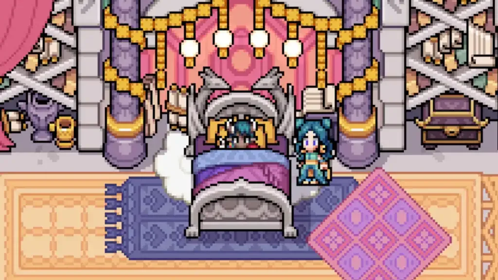 Caldarus in human form at his shrine in Fields of Mistria